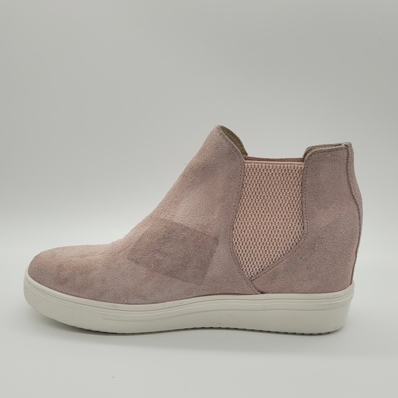 Steve Madden Sultan Suede Slip On Mid Sneaker Boots Pink Women’s Sz 8 - Picture 4 of 12